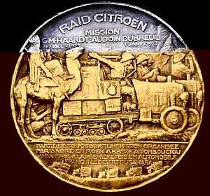 MEDAILLES D AFN 230 Medaille Raid Citroen 1922-1923